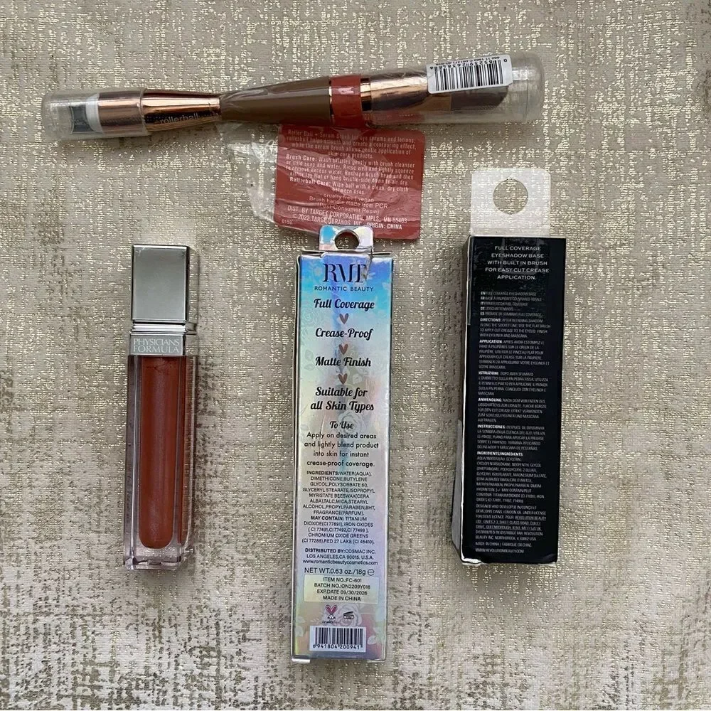 New/Sealed Four Make Up Items Physicians Formula, Revolution, Sonia Kashuk & RMT